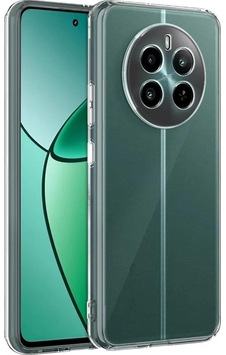 Realme 12 Plus İle Uyumlu Kapak Kamera Korumalı Süper Silikon Şeffaf Kılıf