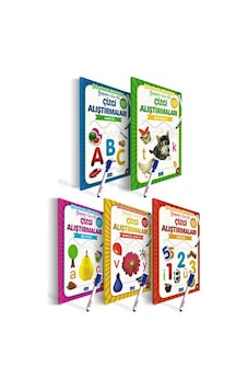 Çizgi Alıştırmaları Seti 5 Kitap - Yaz Sil Kalem Hediyeli Çizgi Alıştırmaları Seti 5 Kitap - Yaz Sil Kalem Hediyeli