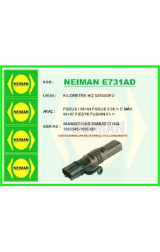 Bescher Kilometre Hız Sensörü Ford Focus-fiesta 98 Neıman E731ad 98ab 9e731 Ag-98ab 9e731 Af Bescher Kilometre Hız Sensörü Ford Focus-fiesta 98 Neıman E731ad 98ab 9e731 Ag-98ab 9e731 Af