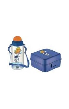 Gıpta Blue-me Tritan Pipetli Matara + Desenli Beslenme Kabı Set Çok Renkli Gıpta Blue-me Tritan Pipetli Matara + Desenli Beslenme Kabı Set Çok Renkli