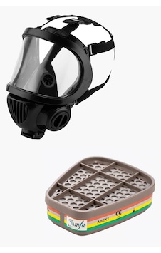 Mfa 7700 En 136 Class 3 Sertifikalı, Ses Diyaframlı Tam Yüz Maske + Filtre Mfa 7700 En 136 Class 3 Sertifikalı, Ses Diyaframlı Tam Yüz Maske + Filtre