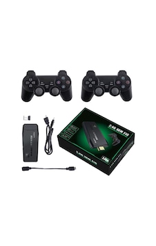 Ev Oyun Konsolu Ubao Tv Oyun Konsolu Hdmı Hd Kablosuz Arcade Joystick Retro Oyun Konsolu - Siyah