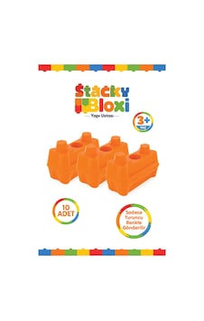 Stacky Bloxi Yapı Ustası 10 Parça Turuncu İstiflenebilir Yapı Blokları Ve Saklama Kutusu 3+ Yaş Stacky Bloxi Yapı Ustası 10 Parça Turuncu İstiflenebilir Yapı Blokları Ve Saklama Kutusu 3+ Yaş