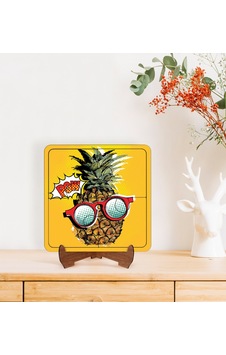 Bk Gift Pop Art Tasarımlı Ahşap Standlı Puzzle Çerçeve-32 Bk Gift Pop Art Tasarımlı Ahşap Standlı Puzzle Çerçeve-32