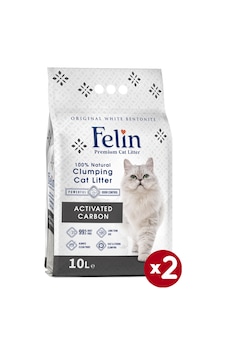 Felin Aktif Karbonlu Topaklaşan İnce Bentonit Kedi Kumu 2 x 10 L Felin Aktif Karbonlu Topaklaşan İnce Bentonit Kedi Kumu 2 x 10 L
