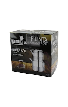 Filinta Orta Boy Çelik Çaydanlık Seti Çift Kapaklı Renkli Bakalit Kulp Üst Demlik: 1.25lt - Alt Suluk: 2.25lt Kendinden Süzgeçli Bx40 Çok Renkli Filinta Orta Boy Çelik Çaydanlık Seti Çift Kapaklı Renkli Bakalit Kulp Üst Demlik: 1.25lt - Alt Suluk: 2.25lt Kendinden Süzgeçli Bx40 Çok Renkli
