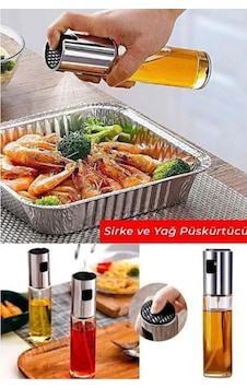 Sprey Cam Şişe Zeytinyağı, Sirke, Yağ Püskürtücü Yağdanlık 100 Ml Beyaz Diğer Sprey Cam Şişe Zeytinyağı, Sirke, Yağ Püskürtücü Yağdanlık 100 Ml Beyaz Diğer