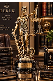 Altın Adalet Tanrıçası Temis Heykeli Avukat Hukukçu Hediyesi Biblo 11x19 Cm 5-5 Altın Adalet Tanrıçası Temis Heykeli Avukat Hukukçu Hediyesi Biblo 11x19 Cm 5-5