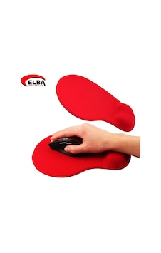 Elba K06152 Bileklikli Jel Mouse Pad Kırmızı Elba K06152 Bileklikli Jel Mouse Pad Kırmızı