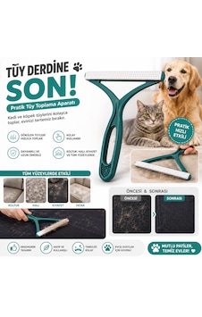 Kedi Köpek Tüy Toplama Tarağı Tüy Alıcı Aparat Pratik Tüy Temizleme Fırçası Kedi Köpek Tüy Toplama Tarağı Tüy Alıcı Aparat Pratik Tüy Temizleme Fırçası