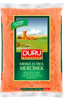 Duru Bakliyat Kırmızı Futbol Mercimek 1 KG Duru Bakliyat Kırmızı Futbol Mercimek 1 KG