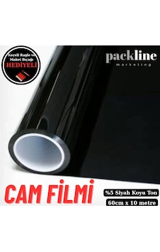 Packline Marketing %05 Koyu Ton Siyah Cam Filmi Ev - Araba - Balkon - Ofis 60cm X 10metre Packline Marketing %05 Koyu Ton Siyah Cam Filmi Ev - Araba - Balkon - Ofis 60cm X 10metre