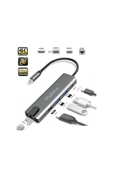DAYTONA FC55 5IN1 HUB TYPE-C TO 2-USB 3.0 HDMI GIGABIT ETHERNET DAYTONA FC55 5IN1 HUB TYPE-C TO 2-USB 3.0 HDMI GIGABIT ETHERNET