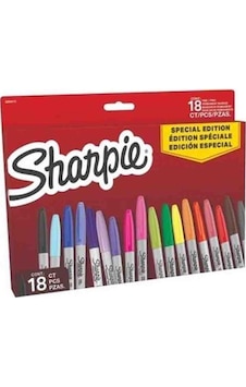 Sharpie Fine 18'li Yuvarlak Uç Permanent Markör Set Sharpie Fine 18'li Yuvarlak Uç Permanent Markör Set