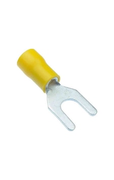 50 Adet Çatal Tip Kablo Ucu 4-6mm Sarı Renk 50 Adet Çatal Tip Kablo Ucu 4-6mm Sarı Renk