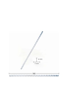 Esnek Çıta Bükülebilir 1 Metre Burgu Çıta 4x7 Mm