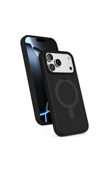Apple iPhone 17 Pro Uyumlu Magsafe Ve Stand Özellikli Plastik Revo Telefon Kılıfı Siyah