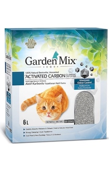 Garden Mix Aktif Karbonlu Kokusuz Topaklaşan Bentonit Kedi Kumu 6 L Garden Mix Aktif Karbonlu Kokusuz Topaklaşan Bentonit Kedi Kumu 6 L