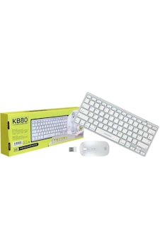 Subzero Kb80 2.4ghz Kablosuz Q Mini Klavye Ve Mouse Seti Beyaz Diğer Subzero Kb80 2.4ghz Kablosuz Q Mini Klavye Ve Mouse Seti Beyaz Diğer