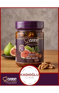 Anne Cevizli Taze Incir Reçeli 400g Pancar Şekeri Ile Üretilmiştir - Glikoz, Koruyucu Içermez