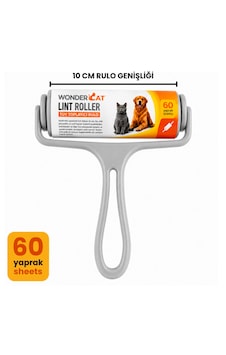 Wondercat Yüksek Yapışkanlı Tüy Toplama Rulosu 60 Yaprak 10 Cm Wondercat Yüksek Yapışkanlı Tüy Toplama Rulosu 60 Yaprak 10 Cm