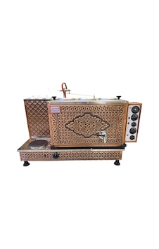 Demsu Plus 3 Demlikli Elektrikli Full Otomatik Çay Kazanı - Çiçek Desen Demsu Plus 3 Demlikli Elektrikli Full Otomatik Çay Kazanı - Çiçek Desen