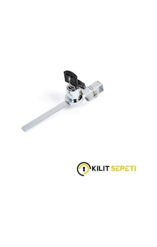 Ugr Çekmece Cam Kilidi Sürgü-332 Krom/Beyaz Ugr Çekmece Cam Kilidi Sürgü-332 Krom/Beyaz
