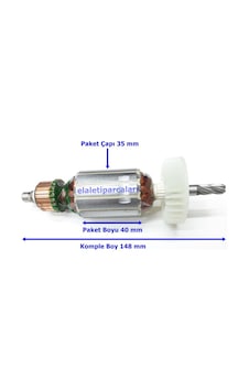 Hitachi Tipi Dh 26 Pc Endüvi Rotor Kollektör Hitachi Tipi Dh 26 Pc Endüvi Rotor Kollektör