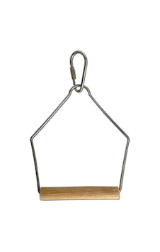 Eastland Ahşap Tünekli Metal Kuş Salıncağı 14 CM