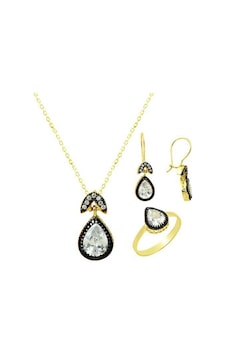 Üçlü Set Damla 8,26 Gram 14 Ayar Altın Üçlü Set Damla 8,26 Gram 14 Ayar Altın