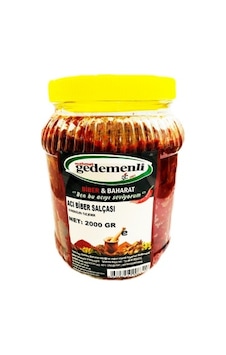 Mahmut Gedemenli Ev Tipi Acı Biber Salçası 2 KG Mahmut Gedemenli Ev Tipi Acı Biber Salçası 2 KG