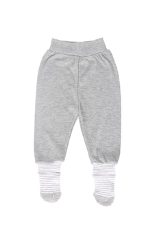 Baby Shez Yenidoğan Bebek Çoraplı Tek Alt Pantolon Gri Baby Shez Yenidoğan Bebek Çoraplı Tek Alt Pantolon Gri