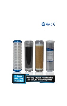 Sumarkt Daire Bina Sayaç Girişi Su Arıtma Ve Yumuşatma 4 Aşama Yedek Filtre Seti Yık-gac-rec-blk Sumarkt Daire Bina Sayaç Girişi Su Arıtma Ve Yumuşatma 4 Aşama Yedek Filtre Seti Yık-gac-rec-blk