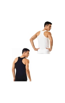 Tutku Erkek Ribana Sporcu Rambo %100 Pamuk Atlet 6'lı Paket 3 Beyaz - 3 Siyah Siyah - Beyaz Tutku Erkek Ribana Sporcu Rambo %100 Pamuk Atlet 6'lı Paket 3 Beyaz - 3 Siyah Siyah - Beyaz