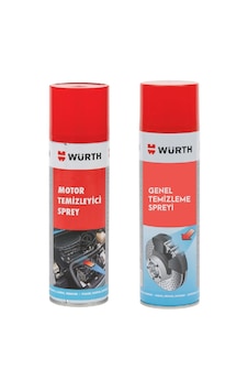 Würth Motor Temizleyici 500 Ml + Fren Balata Spreyi 500 Ml Würth Motor Temizleyici 500 Ml + Fren Balata Spreyi 500 Ml