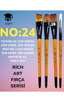 No:24 Yuvarlak 123 Seri Düz Kesik 200 Seri Kedi Dili 220 Seri Yan Kesik 280 Seri Fırça Seti No:24 Yuvarlak 123 Seri Düz Kesik 200 Seri Kedi Dili 220 Seri Yan Kesik 280 Seri Fırça Seti
