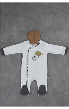 Ecocotton Pingu Baskısız Tulum Beyaz 3-6 Ay-3-6 Ay Beyaz Ecocotton Pingu Baskısız Tulum Beyaz 3-6 Ay-3-6 Ay Beyaz