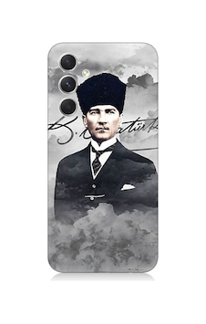 Samsung Galaxy A24 Uyumlu Atatürk Portresi Desenli Silikon Kılıf Samsung Galaxy A24 Uyumlu Atatürk Portresi Desenli Silikon Kılıf