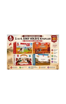 Bizim Tarihimiz Sınıf Kitaplığı Seti 3. Ve 4. Sınıf 4 Kitap 40 Hikâye Eğitici Tarih Serisi Bizim Tarihimiz Sınıf Kitaplığı Seti 3. Ve 4. Sınıf 4 Kitap 40 Hikâye Eğitici Tarih Serisi