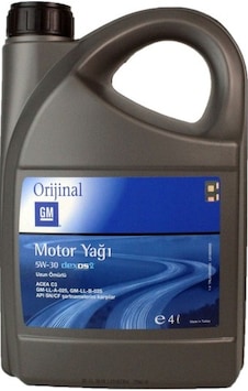 Gm 5W-30 Dexos 2 Tam Sentetik Motor Yağı 4 L