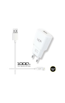Linktech T442 Auto-ID 2.1A Şarj Aleti ve iPh Uyumlu Lightning Kablo Set 2.1A Linktech T442 Auto-ID 2.1A Şarj Aleti ve iPh Uyumlu Lightning Kablo Set 2.1A