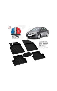 Renault Megane 2 Sd 4d Araca Özel Havuzlu Kauçuk Paspas 2002-2008