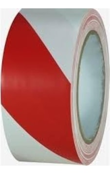 Yer Işaretleme Bandı Pvc 50Mm X 30M Kırmızı Beyaz Renk Yer Işaretleme Bandı Pvc 50Mm X 30M Kırmızı Beyaz Renk