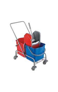 Üçtem CK754 Çift Kovalı Plastik Presli Metal Boyalı Taşıyıcılı Temizlik Arabası 2 x 25 L Üçtem CK754 Çift Kovalı Plastik Presli Metal Boyalı Taşıyıcılı Temizlik Arabası 2 x 25 L
