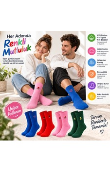 COJans Unisex Çorap Beyaz Nakışlı 3'lü Set Pizza Hotdog Hamburger Desenli Uzun Soket Günlük Spor Çorap Seti Çok Renkli COJans Unisex Çorap Beyaz Nakışlı 3'lü Set Pizza Hotdog Hamburger Desenli Uzun Soket Günlük Spor Çorap Seti Çok Renkli