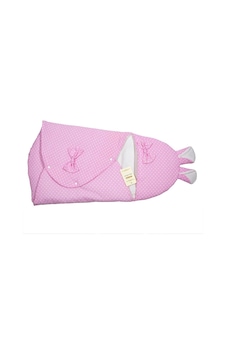 Nursubaby Pembe Puantiyeli Kundak Battaniye Modeli - Pembe Puantiyeli Pembe