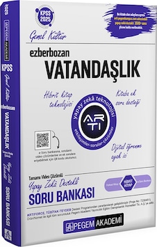 Pegem 2025 Kpss Vatandaşlık Ezberbozan Soru Bankası Video Çözümlü Pegem Akademi Yayınları Pegem 2025 Kpss Vatandaşlık Ezberbozan Soru Bankası Video Çözümlü Pegem Akademi Yayınları