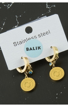 Gld-spt- Balık Burcu Çelik Küpe - Sarı Gld-spt- Balık Burcu Çelik Küpe - Sarı