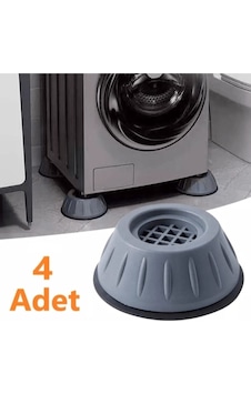 İsgstore Beyaz Eşya Altlığı Ayağı 4 Adet Çamaşır Bulaşık Makinası Yükseltici Titreşim Önleyici