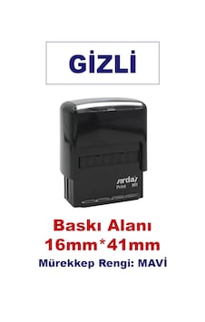 Gizli Kaşesi, 911 41mm 16mm Mavi Keçeli Otomatik Kaşe Gizli Kaşesi, 911 41mm 16mm Mavi Keçeli Otomatik Kaşe